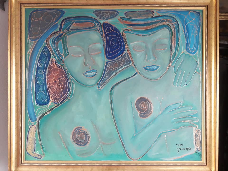 Niet of onleesbaar gesigneerd - Gesigneerd M.G.Bey Join Art. verkocht voor € 1!