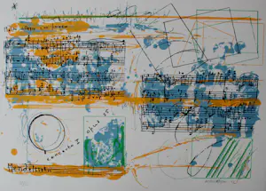 Sam Middleton - Kleuren litho: Concerto- 1972 kopen? Bied vanaf 95!