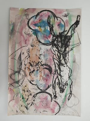 Marc Mulders - (met van Vught en van Dongen) "Themes in Painting" - Litho met aquarel - 1997 kopen? Bied vanaf 275!