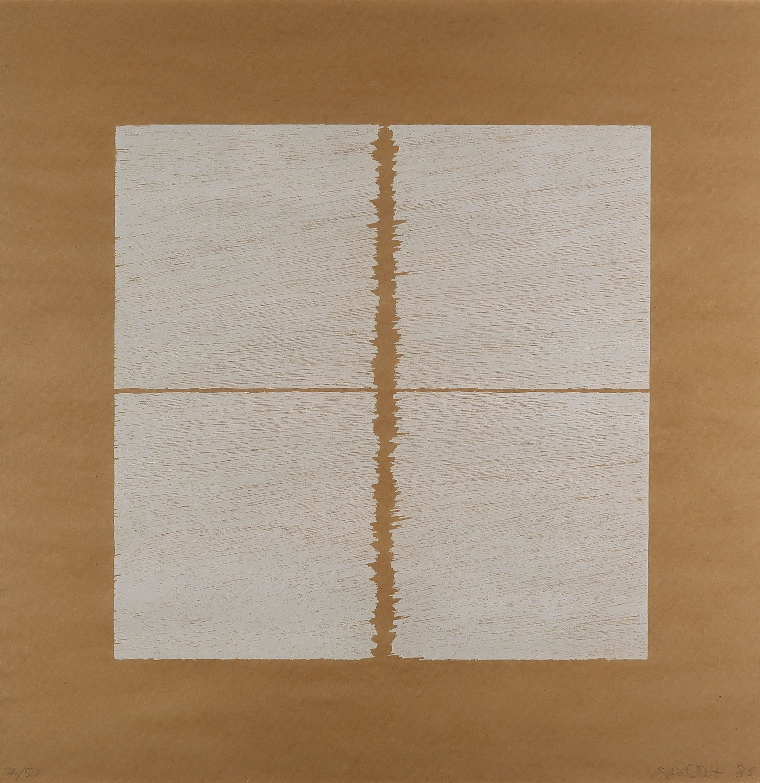 Francois Morellet - Houtdruk, Drieluik - Ingelijst kopen? Bied vanaf 650!