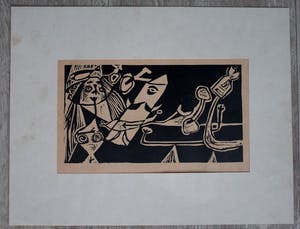 Corneille - zeer zeldzame linogravure: La belle d'une Journée - 1949 kopen? Bied vanaf 750!
