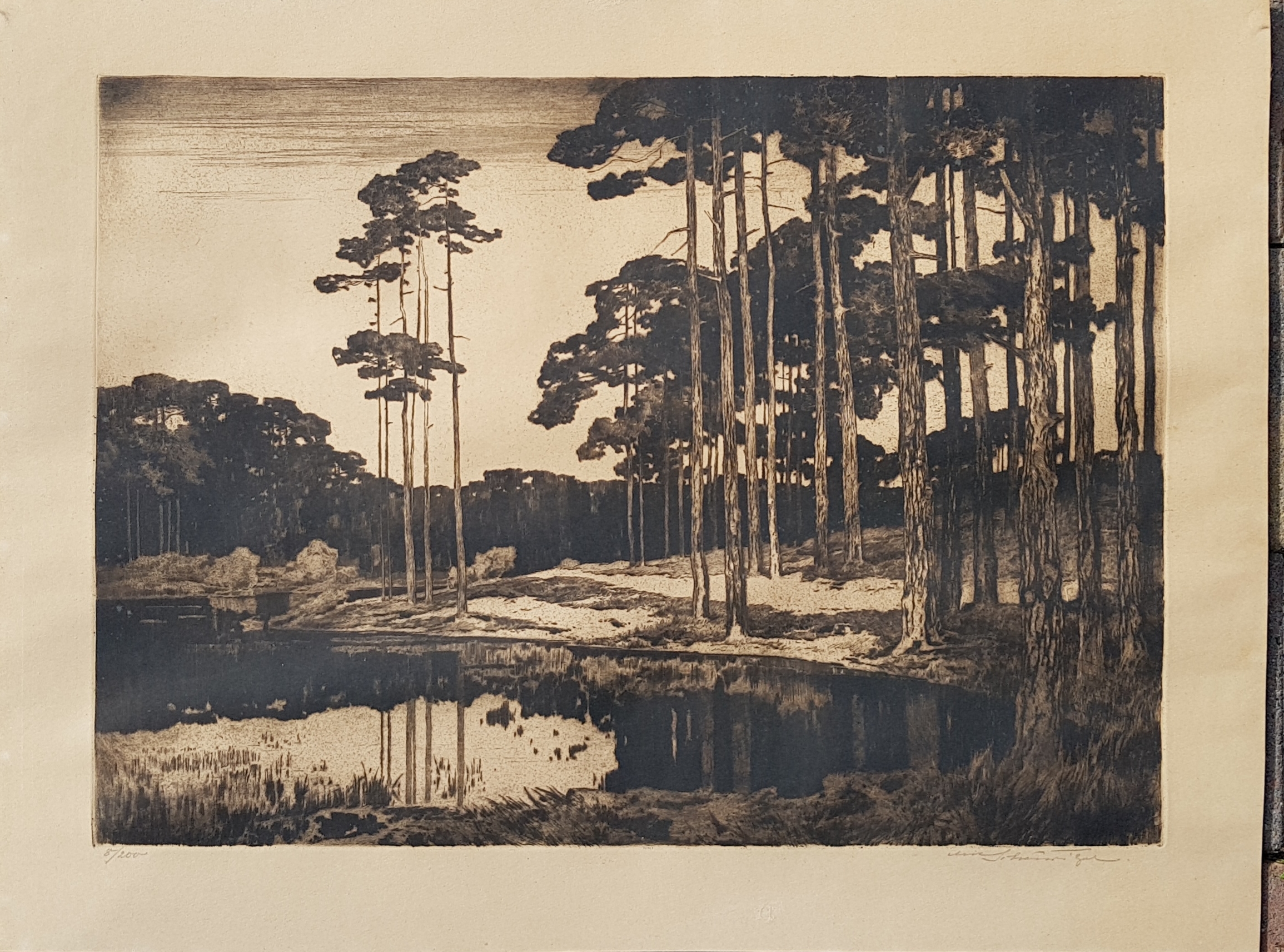 Niet of onleesbaar gesigneerd - Ets, opl. 8/200 kopen? Bied vanaf 1!