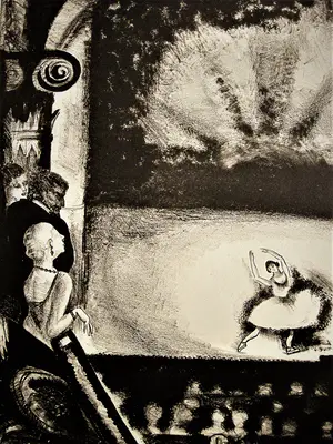 Jeanne Bieruma Oosting - ORIGINELE 1934 Litho "l'Opera a Paris" oplage slechts 15 ex! - potloodgesigneerd kopen? Bied vanaf 168!