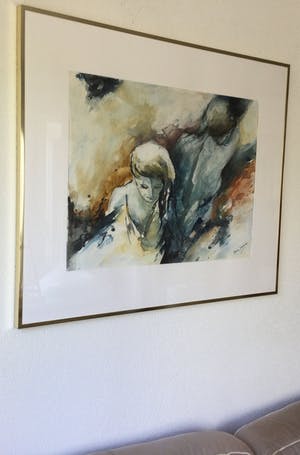 Betty Jansma-Ijzerman - Prachtig schilderij (ingelijst) - Groot! kopen? Bied vanaf 125!