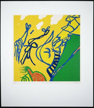 Hans Blekkink - Zeefdruk, Nieuwsgierige beesten kopen? Bied vanaf 1!