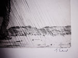 Georg Erler - (1871-1950) orig. Radierung," Musikanten im Regen", signiert kopen? Bied vanaf 75!
