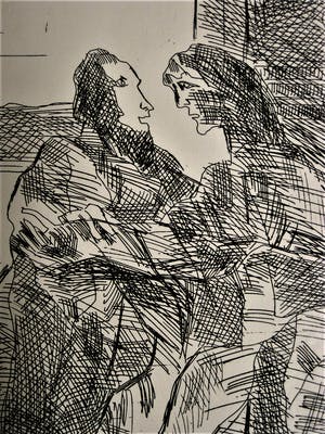 Jan Sierhuis - Grote religieuze Ets - gesigneerd - 1977 - oplage 100 kopen? Bied vanaf 10!