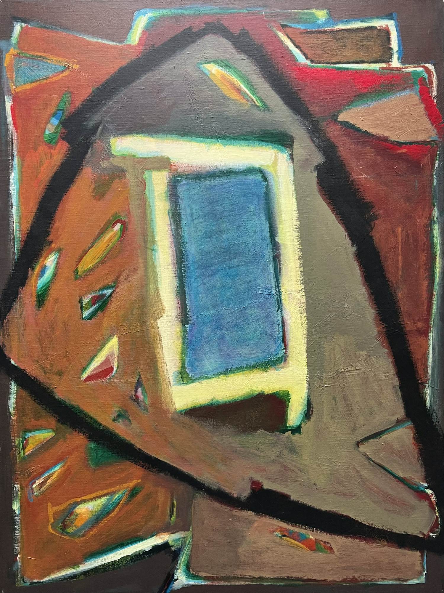 Jeanne Marie van Staveren - olieverf op doek | 'Proxemica II' | 1990 kopen? Bied vanaf 20!