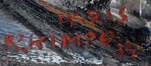 Reimond Kimpe - Ingelijste olieverf op doek: 'Parijs' - 1933 kopen? Bied vanaf 1995!