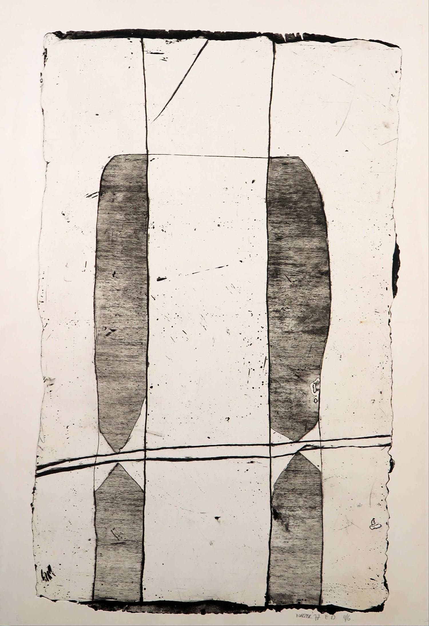 Jan Naezer - Ets en aquatint, Abstracte compositie kopen? Bied vanaf 1!