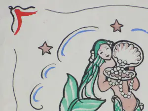 Rie Cramer - De zeemeermin van Manacor - Gemengde techniek kopen? Bied vanaf 100!