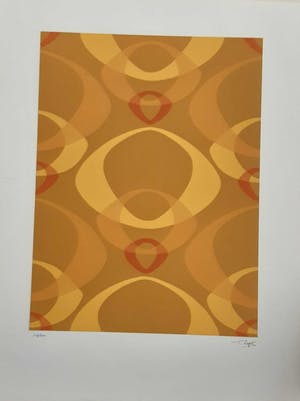 Ton Pape - Gouache - Geometrisch Abstract nr 2420 kopen? Bied vanaf 40!
