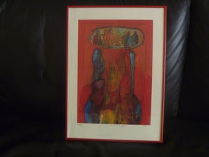Ruud van der Beele - Zeefdruk, z.t. Abstract 2 - Ingelijst kopen? Bied vanaf 50!