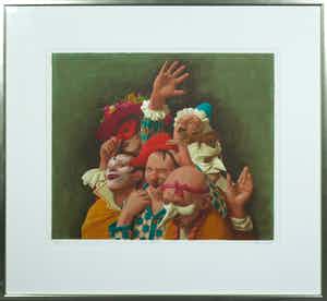 Kenne Gregoire - Giclée, Lach - Ingelijst verkocht voor € 50!
