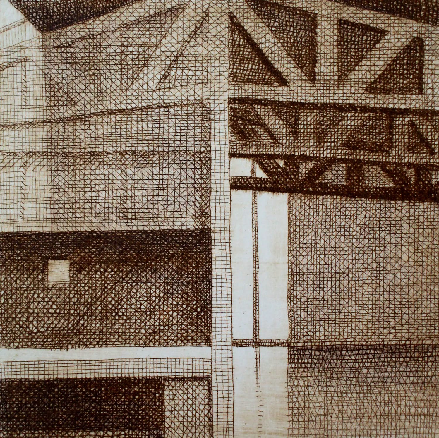 Herman Gordijn - ets: brug kopen? Bied vanaf 50!