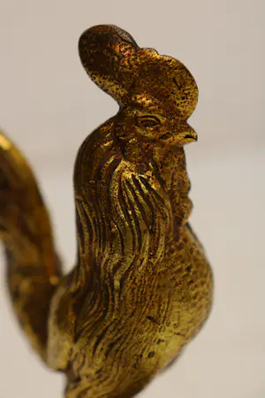 Niet of onleesbaar gesigneerd - fosfor brons haan kopen? Bied vanaf 1!