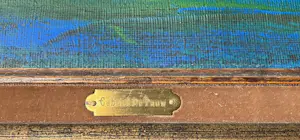 Gabriel De Pauw - Landschap met huizen aan rivier kopen? Bied vanaf 95!