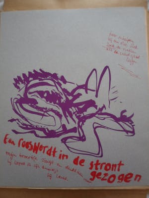 Hans Rietveld - Map met 9 zeefdrukken van Hans Rietveld en teksten van Ruth Bouman kopen? Bied vanaf 15!