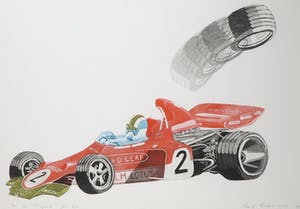 Leentje Linders - Kleurenets, There came Fittipaldi Part Two - Ingelijst (Groot) kopen? Bied vanaf 80!