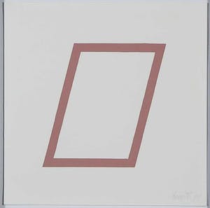 Sol LeWitt - Zeefdruk uit de serie 'Five Geometric Figures in Five Colors' - Ingelijst kopen? Bied vanaf 500!
