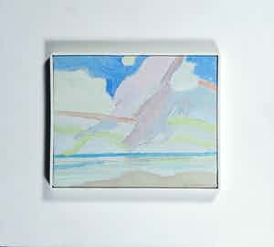 Paul Overhaus - Acryl op doek, bevestigd op board, Zonder titel - Ingelijst verkocht voor € 50!