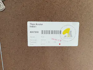 Theo Koster - Zeefdruk met collage elementen Nr. 76 - Nightfall - Ingelijst (Groot) kopen? Bied vanaf 75!