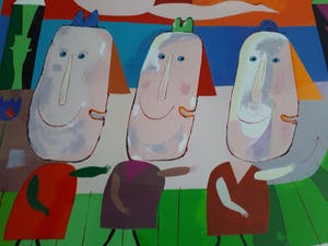 Wouter Stips - Wouter Stips: Parade van de beetje gelukkige mensen - Ingelijst - kleine oplage kopen? Bied vanaf 50!