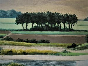 Franz Deckwitz - GROOT ! Olieverf "USA Palm Springs San Jacinto Mountains" gesigneerd kopen? Bied vanaf 10!