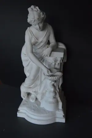 Nicolas Lecornet - Jonge vrouw bij fontein kopen? Bied vanaf 500!