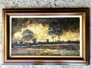 Adriaan Cornelis - Prachtig werk Adriaan Izak Cornelis 1912- 1972 - AVONDLANDSCHAP vendu pour 50€ !