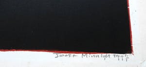 Joost Minnigh - zeefdruk: Amaryllis in spiegelbeeld - 1997 kopen? Bied vanaf 49!