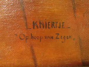 Niet of onleesbaar gesigneerd - Kniertje, kunstenaar onbekend kopen? Bied vanaf 1!
