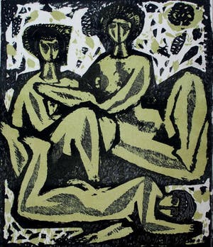 Mladen Srbinovic - litho: naakte figuren - 1955 kopen? Bied vanaf 75!