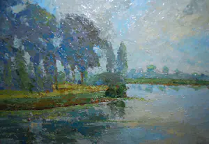 Louis Haver - Olieverfschilderij omgeving Loosdrecht kopen? Bied vanaf 100!