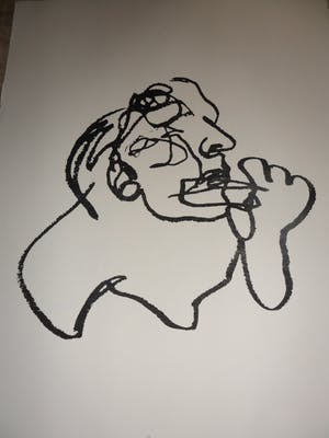 Peter Klashorst - Litho. Gezicht. kopen? Bied vanaf 35!
