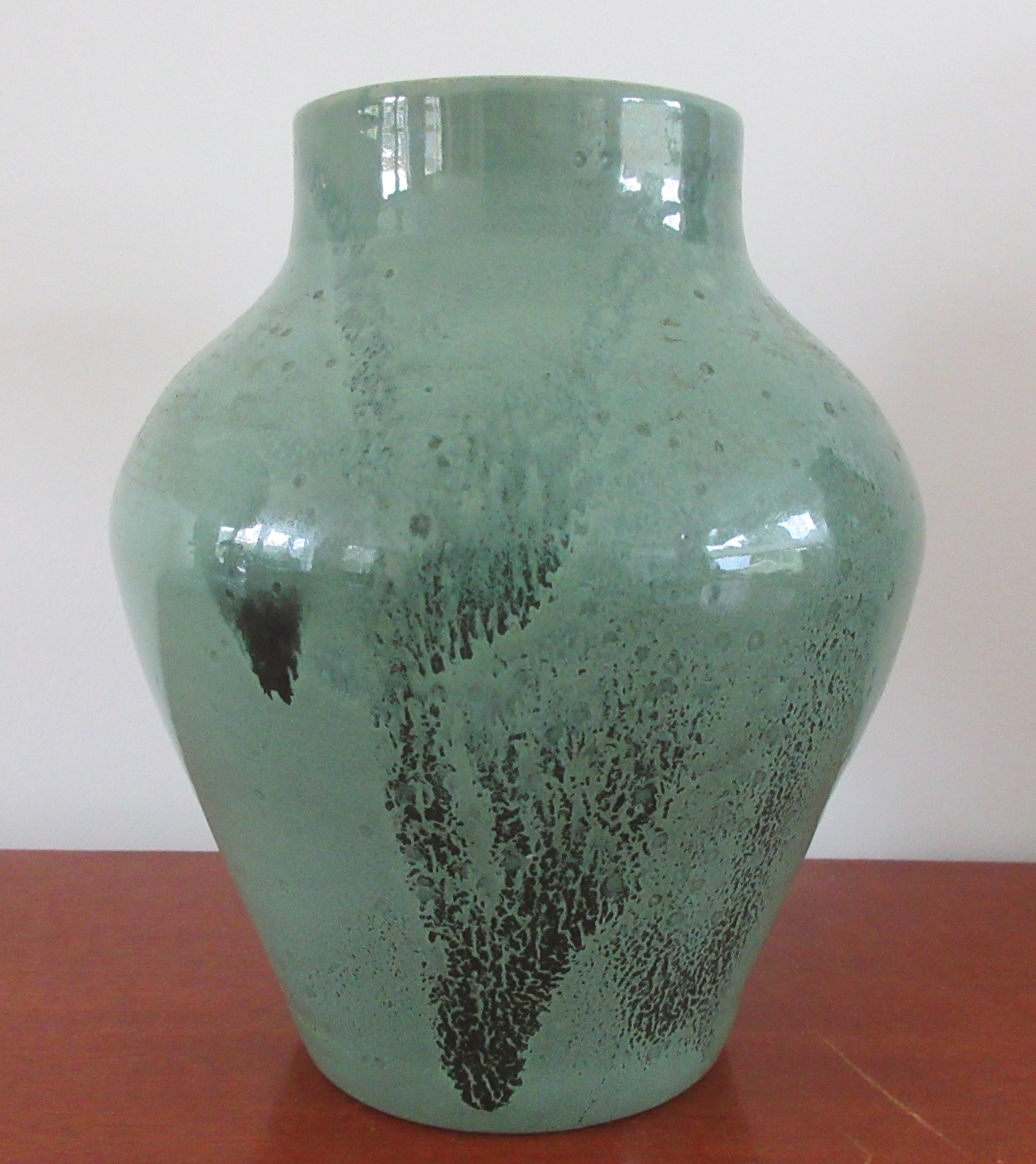 Henk Potters - Unicum vaas in celadon en antraciet glazuur verkocht voor € 35!