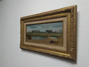 Anton L. Koster - ''Landschap van geestgrond in de bollenstreek.'' kopen? Bied vanaf 800!
