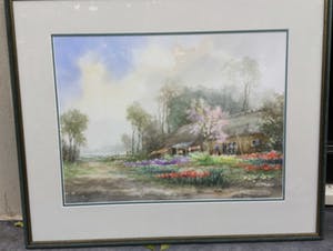 Jan Schaeffer - C4172 , boerderij met bloementuin in het voorjaar kopen? Bied vanaf 100!