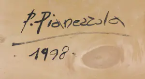 Pompeo Pianezzola - Reliëf van keramiek, Villa Crespi Foglio - Ingelijst kopen? Bied vanaf 500!