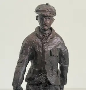 Piet Brouwer - metalen sculptuur | 'n Gaanzendriewer' | 1997 kopen? Bied vanaf 450!