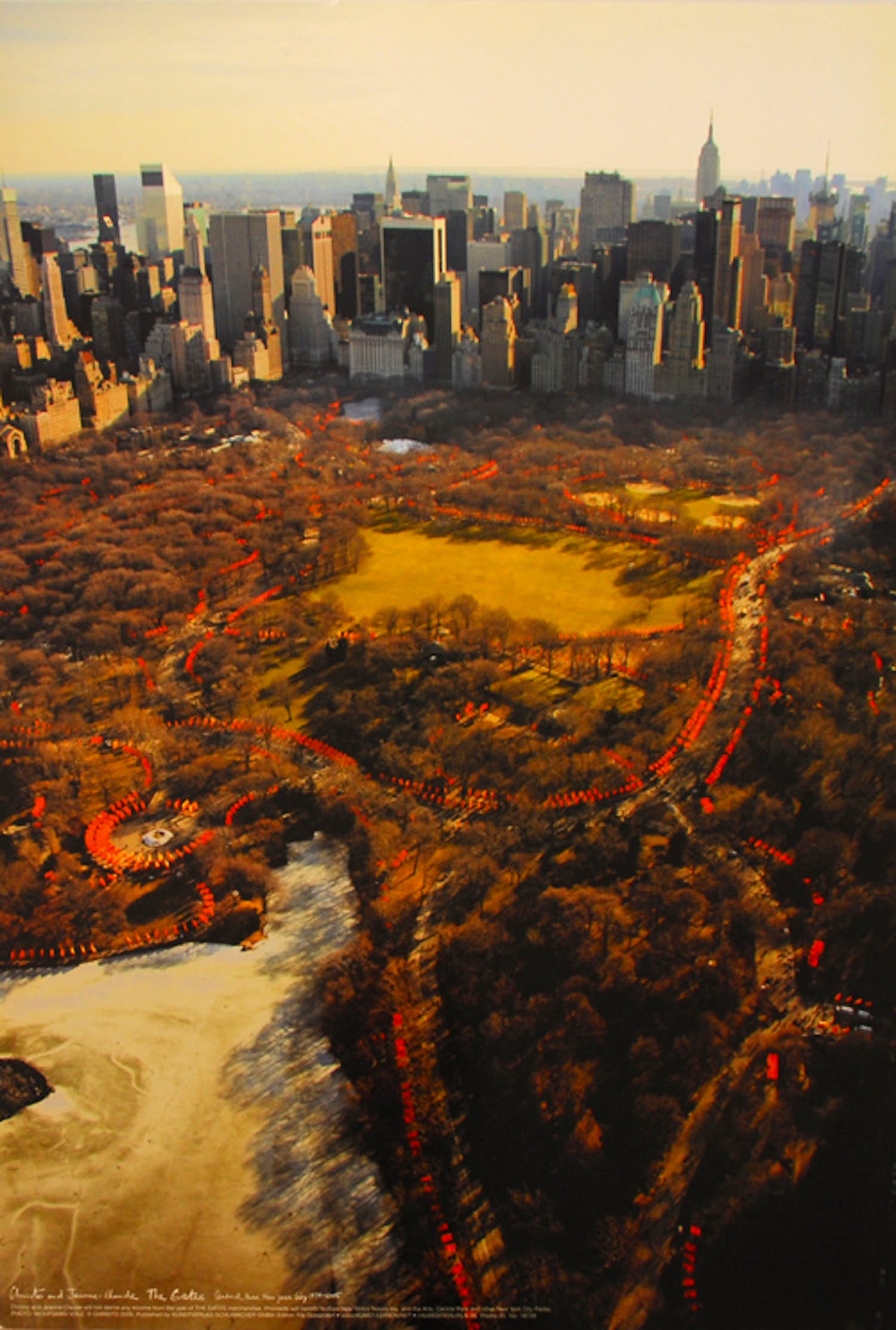 Christo - "The Gates " Central Park NYC - 2005 - ongesigneerde foto litho verkocht voor € 49!