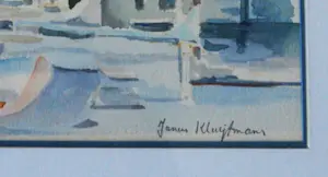 Janus Kluijtmans - 'Havengezicht'Dordrecht. kopen? Bied vanaf 50!