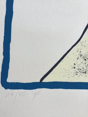 Evelyn Jansen - Zeefdruk met bladgoud, gesigneerd, titel Bildlich kopen? Bied vanaf 35!