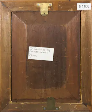 Joh. de Fooy - Olieverf op paneel, Huisje aan de sloot - Ingelijst kopen? Bied vanaf 50!