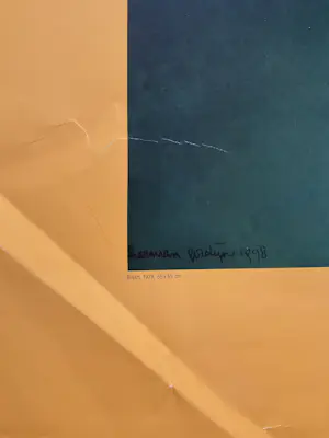 Herman Gordijn - Affiche Gemeente museum Arnhem, overzichtstentoonstelling,gesigneerd in de druk kaufen? Bieten Sie von 20!