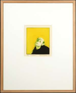 Ronald Tolman - Ets en aquatint, Lautrec - Ingelijst verkocht voor € 80!