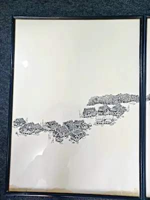 Niet of onleesbaar gesigneerd - Dorpje in Azië. kopen? Bied vanaf 1!