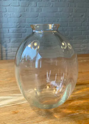 Andries Dirk Copier - Vaas voor Leerdam – jaren 50 – Mid Century Dutch Design, Uraniumglas kopen? Bied vanaf 28!