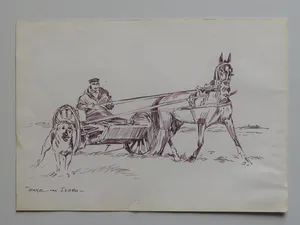 Karel van Seben - Boer met paard en wagen kopen? Bied vanaf 19!