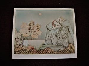 Georg Hadeler - gesigneerd Surrealistisch Litho "Reve de Jeune Fille" - 32 van 100 / 1979 kopen? Bied vanaf 10!